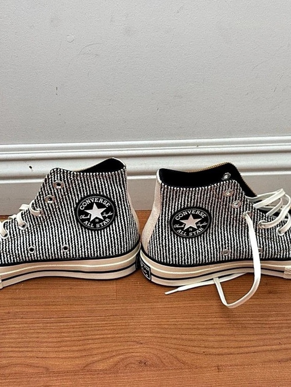 Converse Chuck Taylor All Star High-Top Sneakers in Brown & White